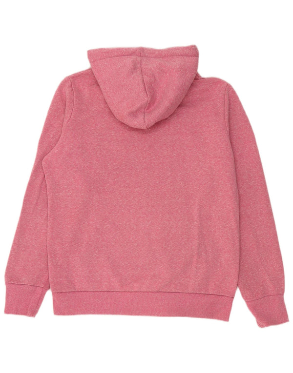 Felpa con cappuccio grafica da donna Superdry UK 14 Large Pink Flecked