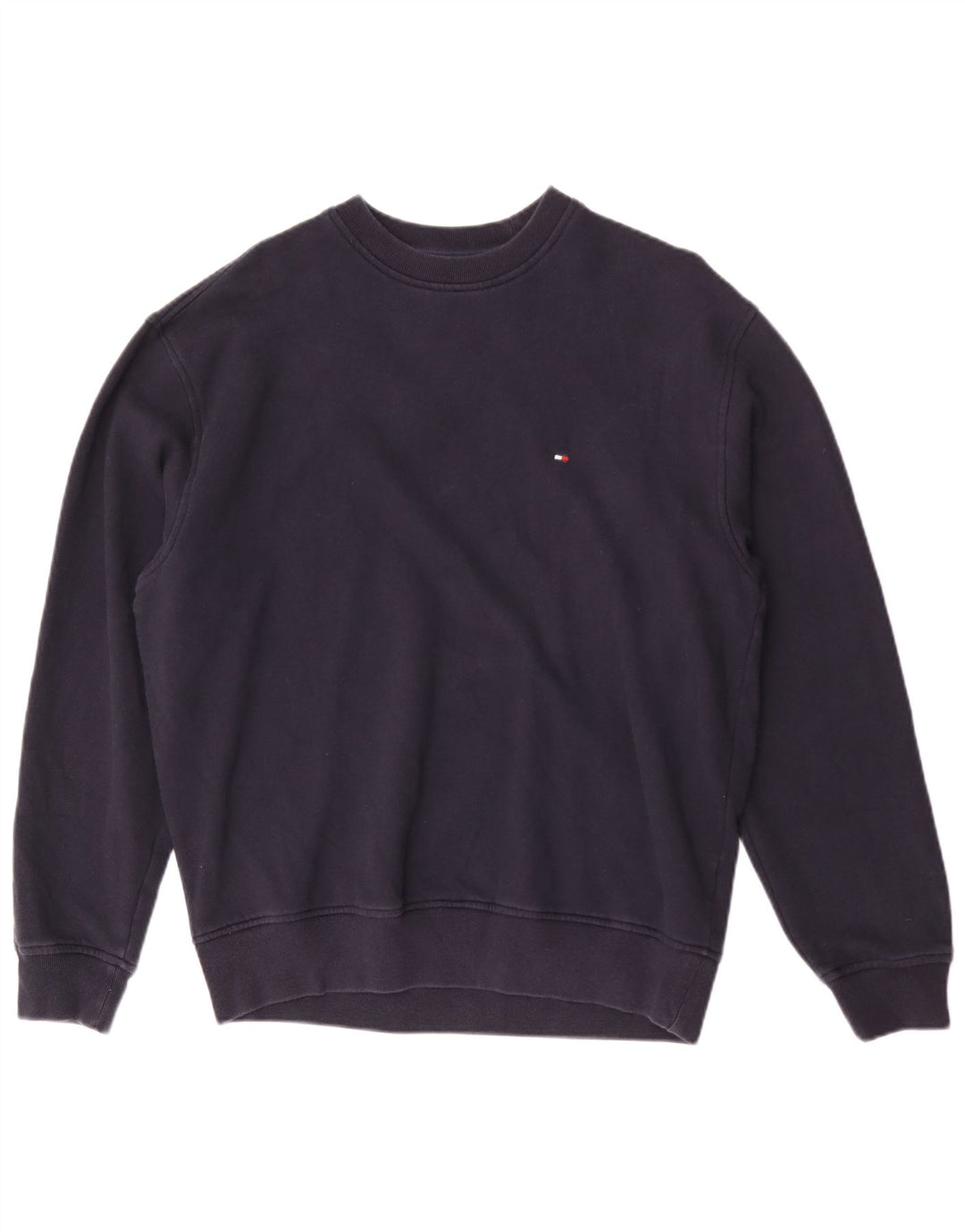 Tommy Hilfiger Uomo Felpa Maglione Piccolo Blu Navy Cotone