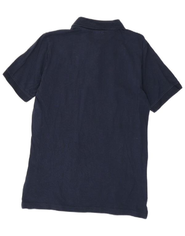 Polo Kappa Uomo Media Cotone Blu Navy