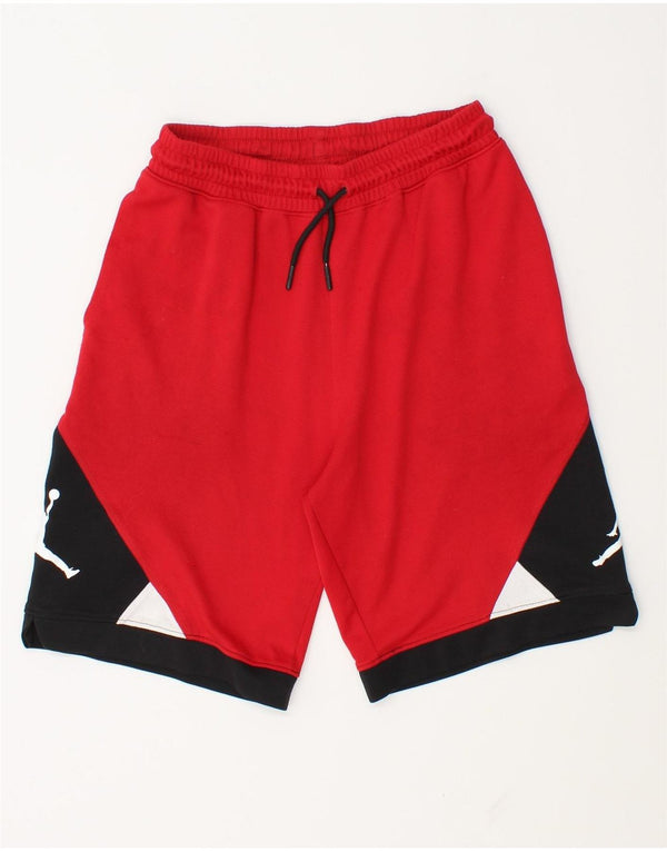 Pantaloncini sportivi Jordan da ragazzo Dri Fit 12-13 anni Large Rosso Colourblock