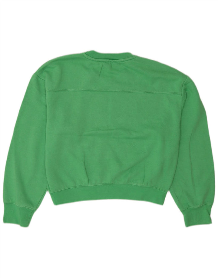Felpa corta oversize da donna Zara, maglione, UK 10, piccola, verde, in poliestere