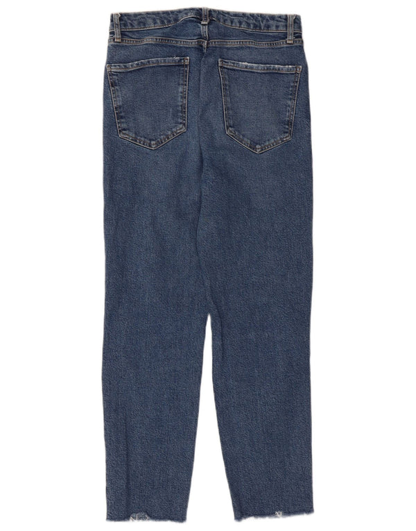 Jeans slim effetto consumato ZARA da donna EU 40 medio W30 L26 blu