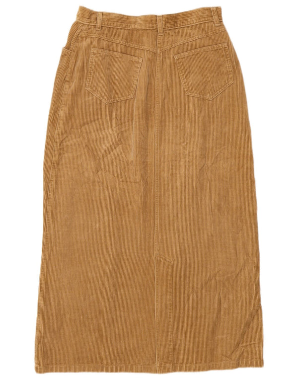 Gonna in velluto a coste a vita alta da donna Hess Natur EU 38 Medium W28 Beige