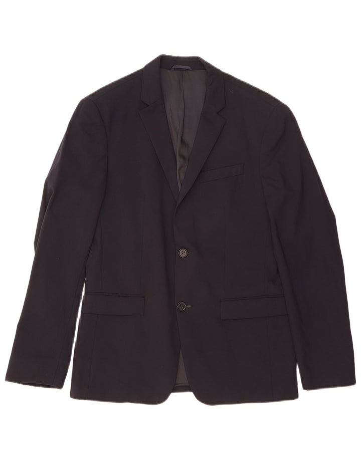 Giacca blazer a 2 bottoni da uomo Calvin Klein IT 48 poliestere nero medio