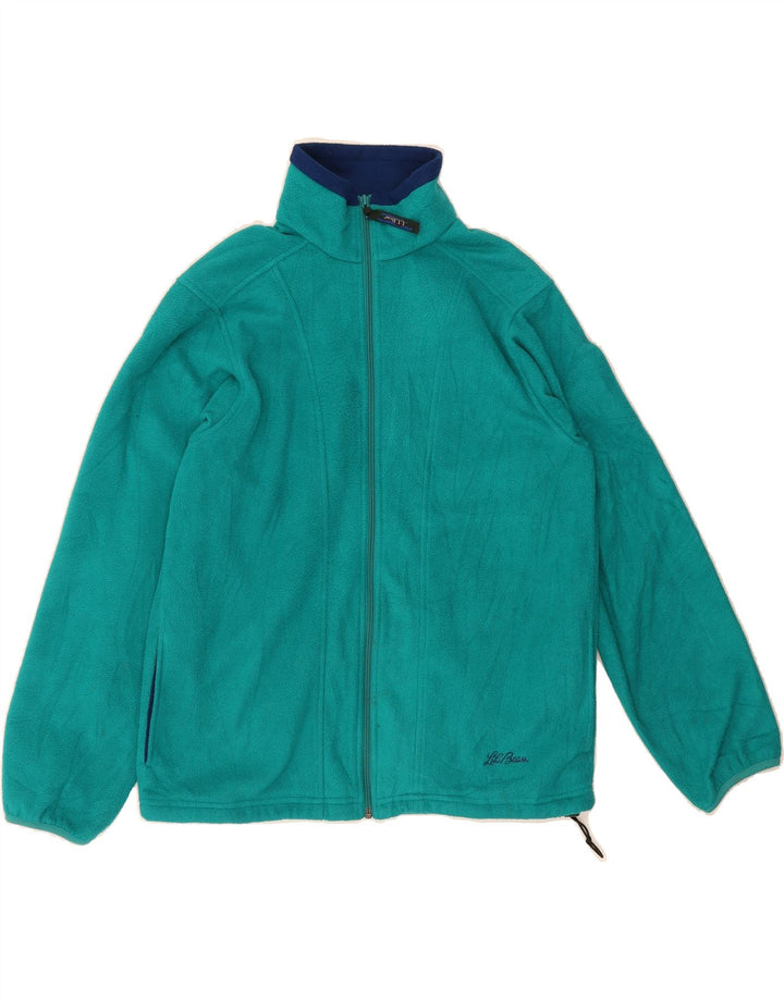 L.L.BEAN Womens Fleece Jacket UK 16 Large Turquoise Vintage L.L.Bean and Second-Hand L.L.Bean from Messina Hembry 