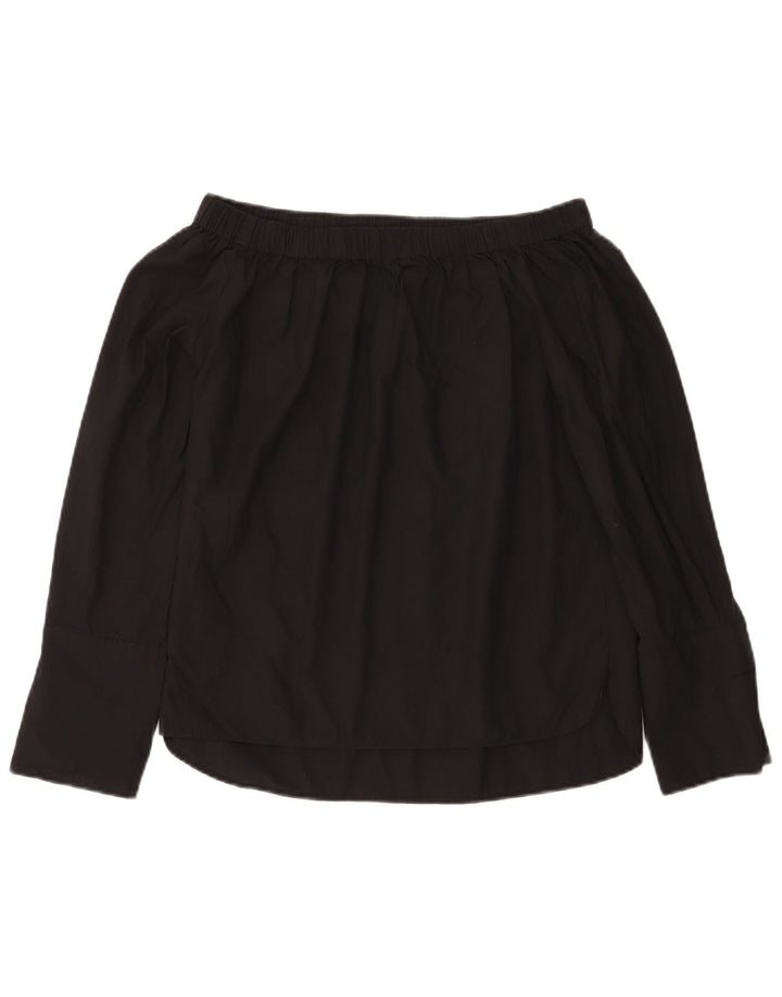 Top Zara da donna con spalle scoperte oversize UK 6 XS Nero