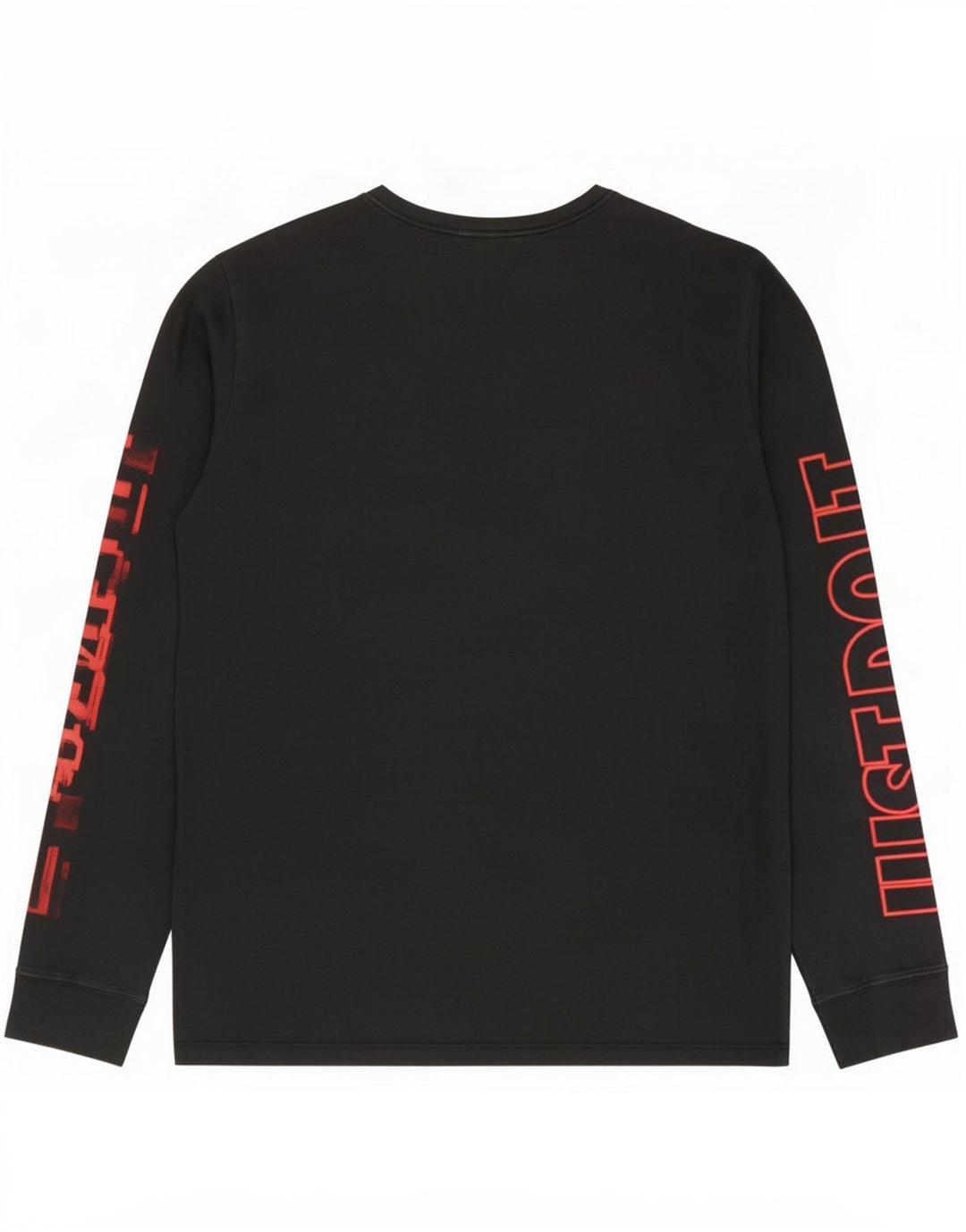 Nike Maglia da uomo con taglio atletico grafico a maniche lunghe grande in cotone nero