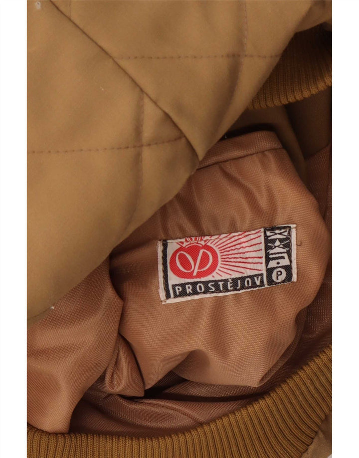 Giubbotto bomber vintage da uomo UK 36 piccolo beige
