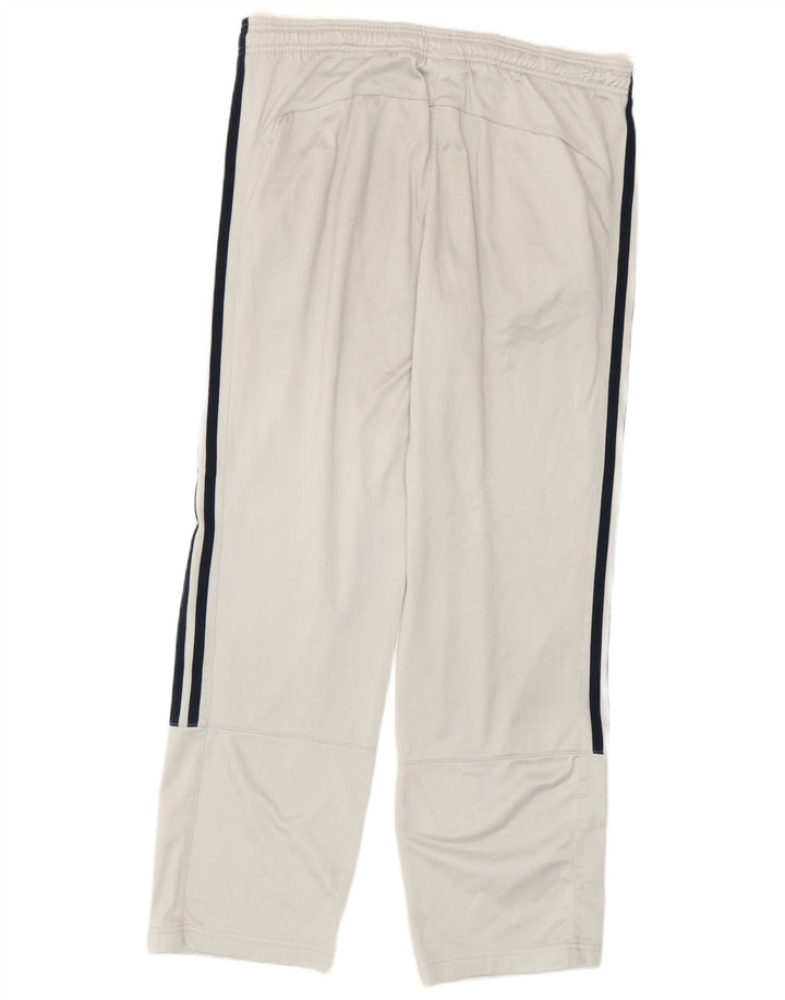 Pantaloni da tuta da uomo Adidas Large in poliestere grigio