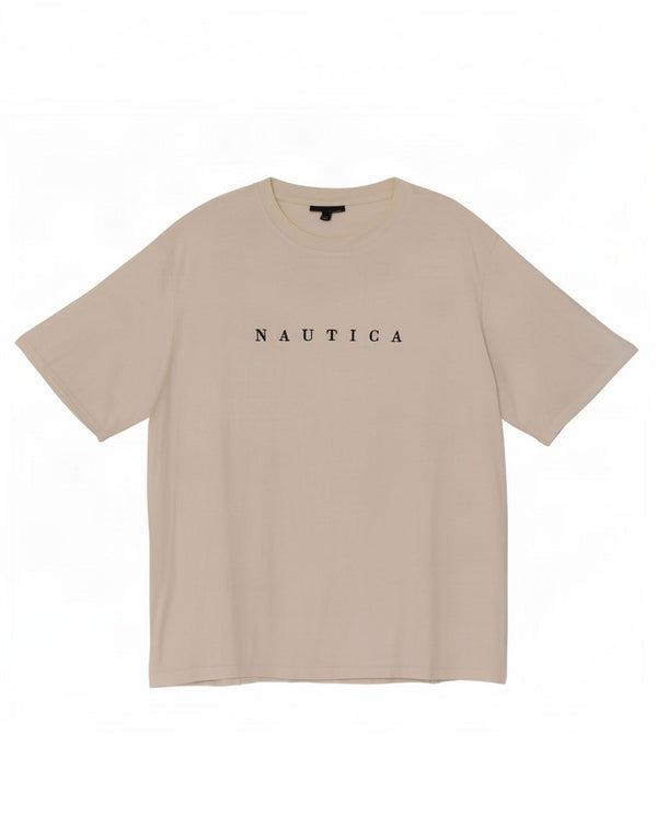 T-shirt grafica da uomo Nautica Top 2XL cotone bianco