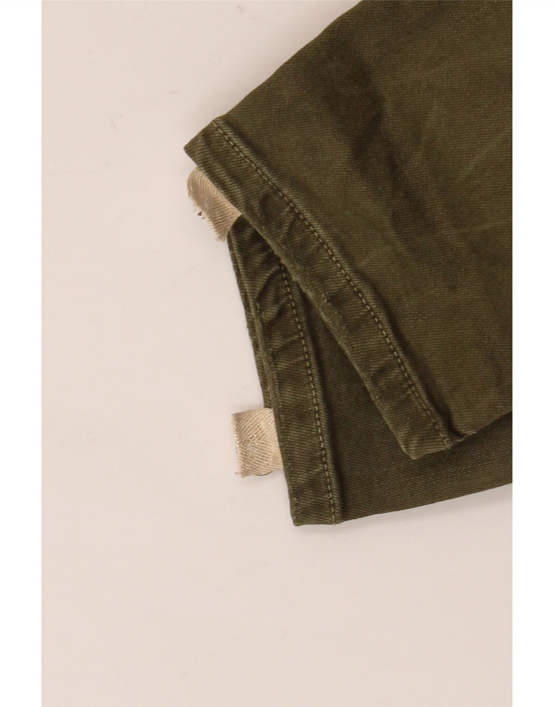 Jeans slim da donna Zara EU 40 medio W30 L27 color block kaki