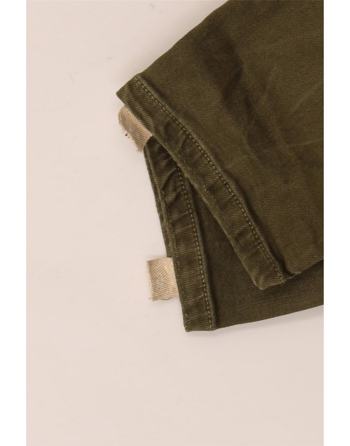 Jeans slim da donna Zara EU 40 medio W30 L27 color block kaki