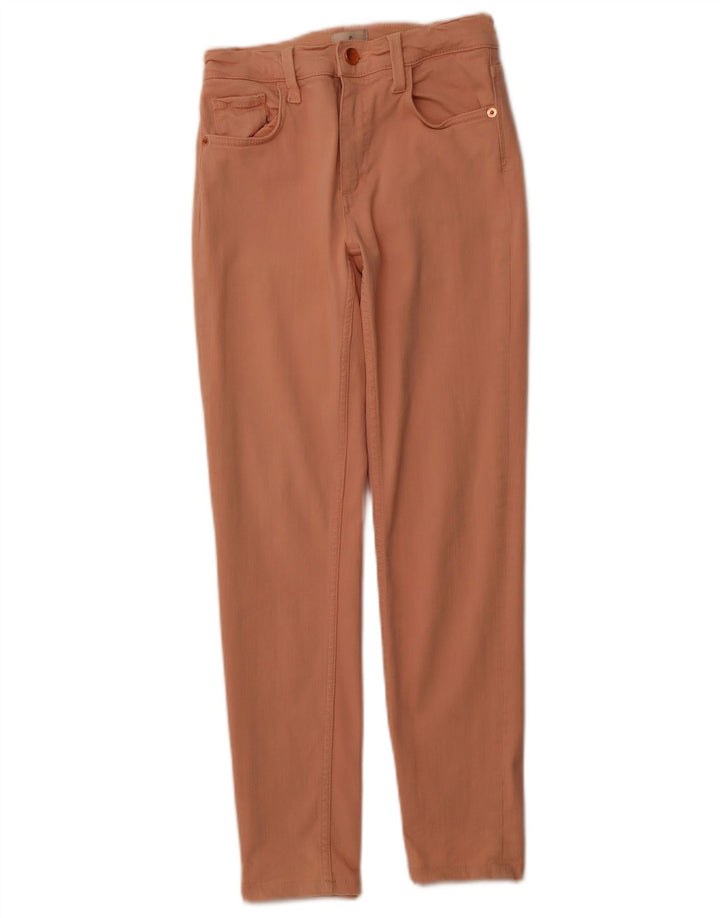 FRENCH CONNECTION Jeans slim da donna UK 6 XS W24 L25 Cotone rosa