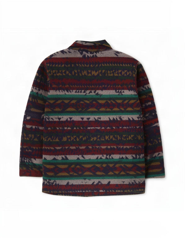 Cappotto da uomo S.Oliver UK 40 Grande lana Fair Isle multicolore