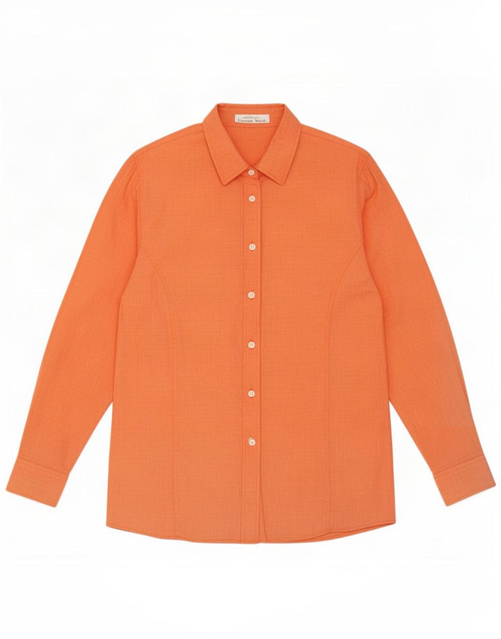 Camicia da donna St. Bernard UK 12 Cotone arancione medio