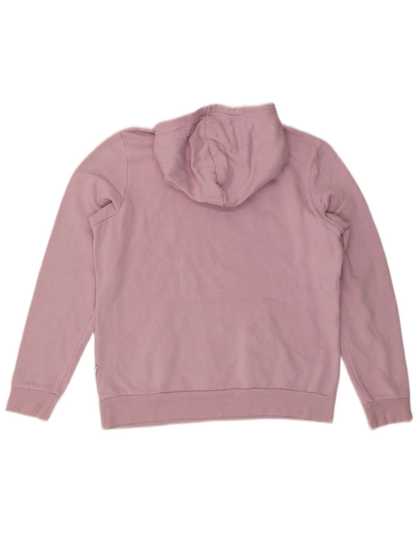 Felpa con cappuccio grafica da donna Puma UK 14 grande cotone viola