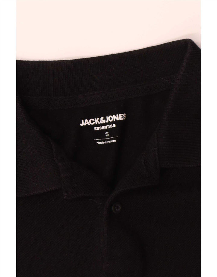 Polo da uomo Jack & Jones piccola in cotone nero