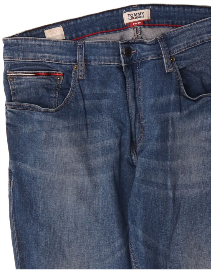 Tommy Hilfiger Uomo Ryan Bootcut Jeans W36 L30 Cotone Blu