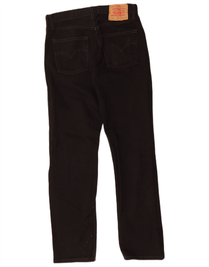 Levi's Uomo 521 Jeans dritti W30 L32 Cotone Nero