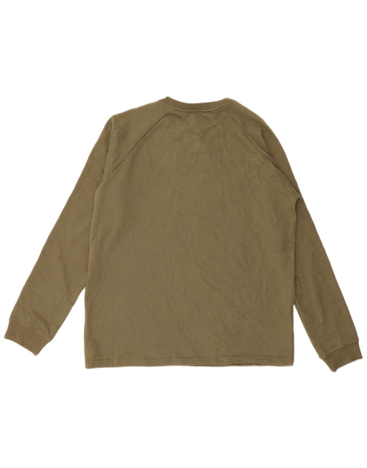 Tommy Hilfiger Uomo Graphic Top Manica Lunga XL Cotone Cachi