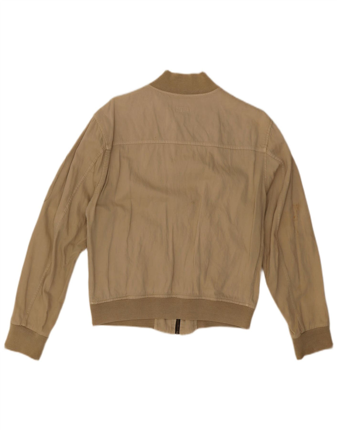 Giubbotto bomber da donna vintage UK 16 grande cotone beige
