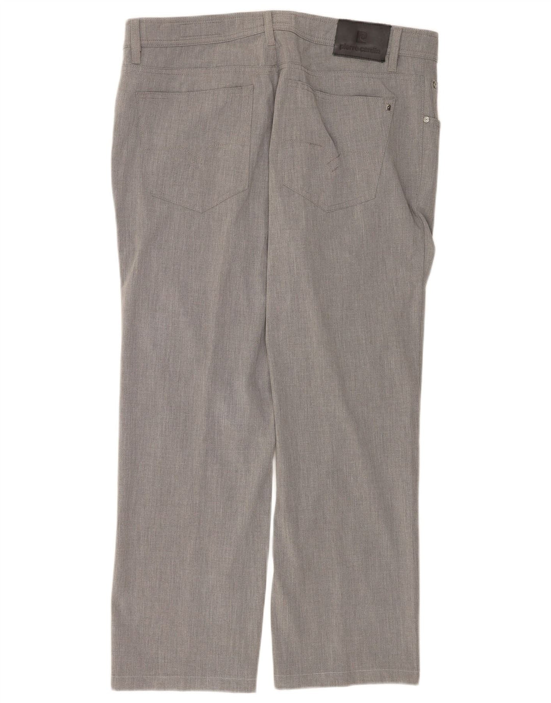 Pantaloni casual dritti da uomo Pierre Cardin W40 L30 poliestere grigio