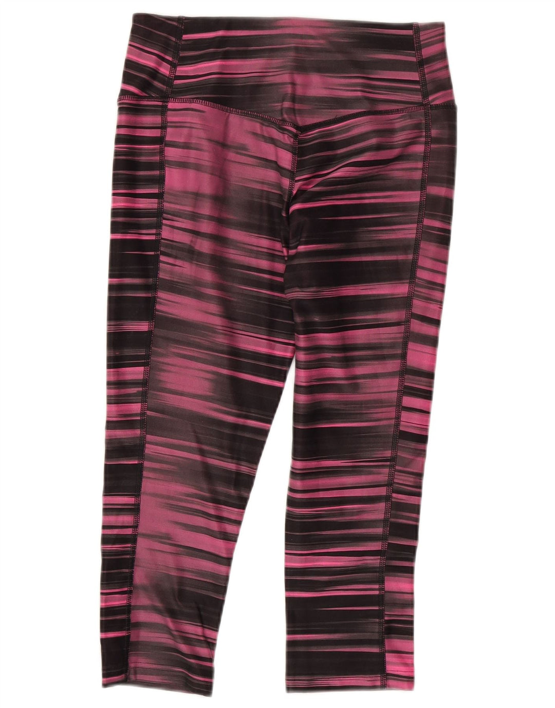 Leggings Nike Dri Fit Capri da donna UK 8/10 Piccolo poliestere a righe rosa