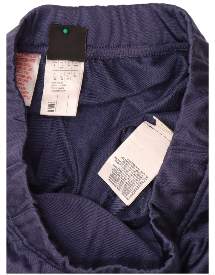 Pantaloni della tuta da ragazza Reebok 13-14 anni in poliestere blu navy
