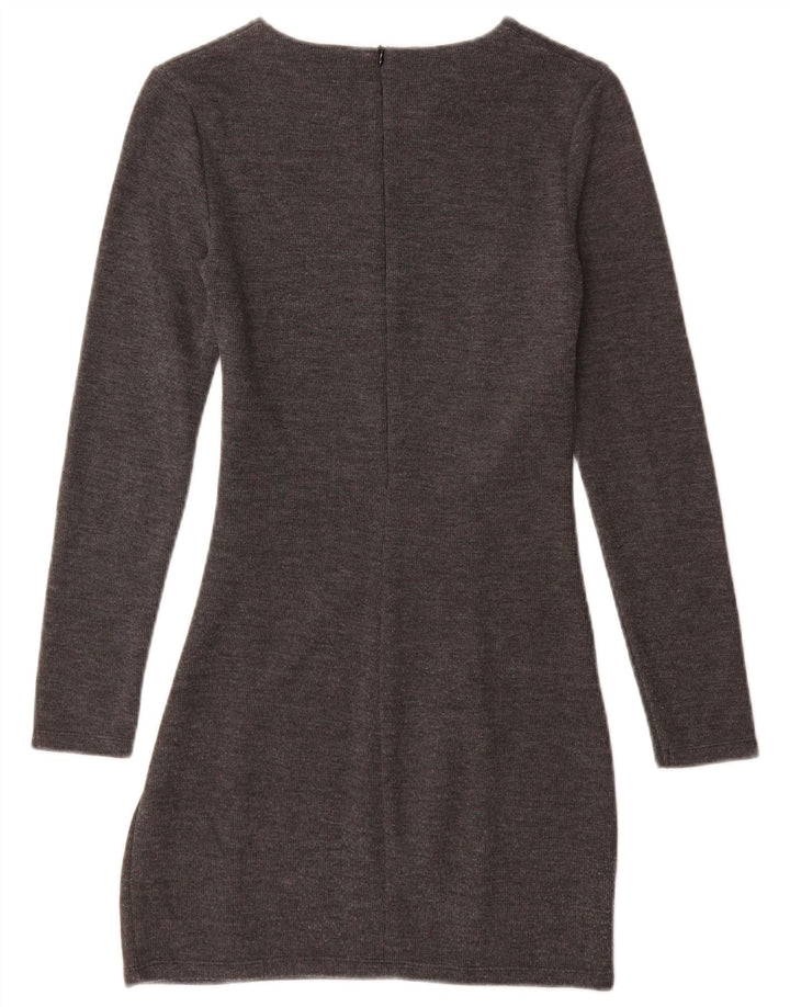 Abito maglione Zara da donna UK 8 piccolo in cotone grigio