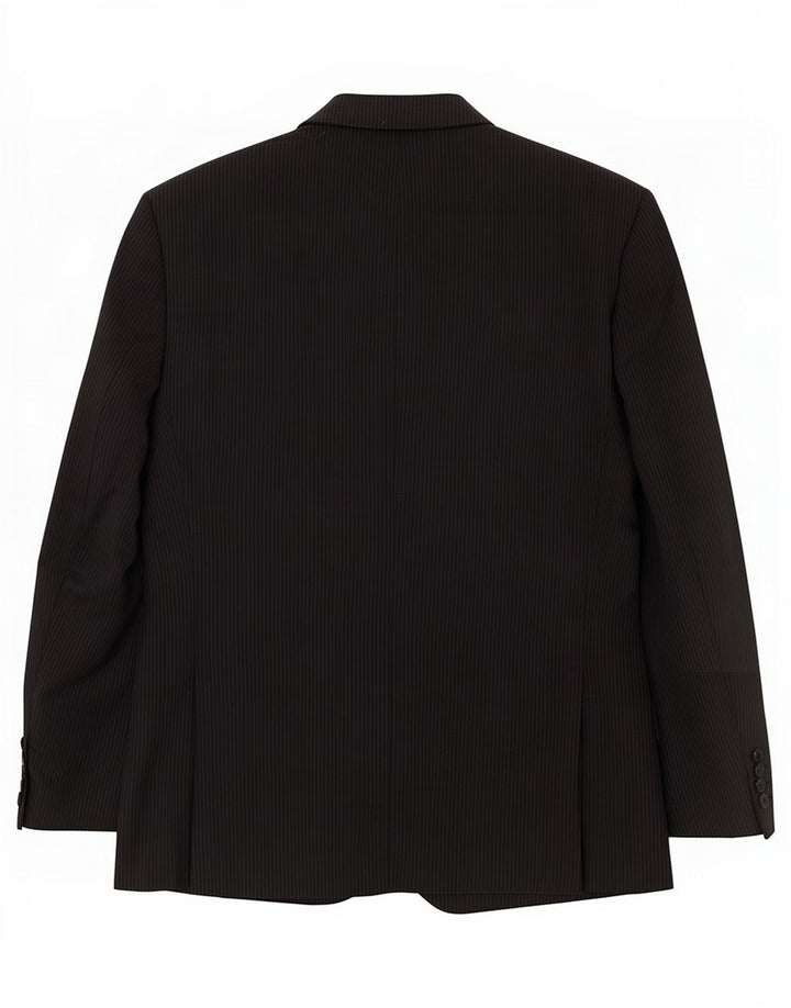 Giacca blazer a 2 bottoni da uomo Marks & Spencer UK 38 gessato medio nero