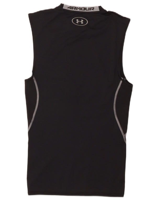 Canottiera grafica da uomo Under Armour Heat Gear piccola nera