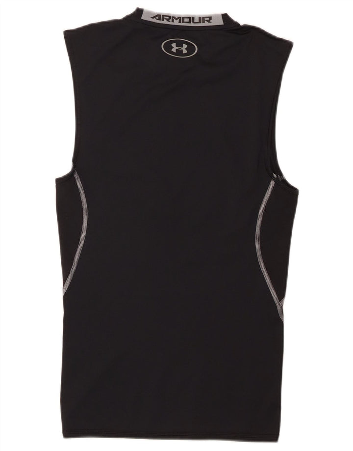 Canottiera grafica da uomo Under Armour Heat Gear piccola nera