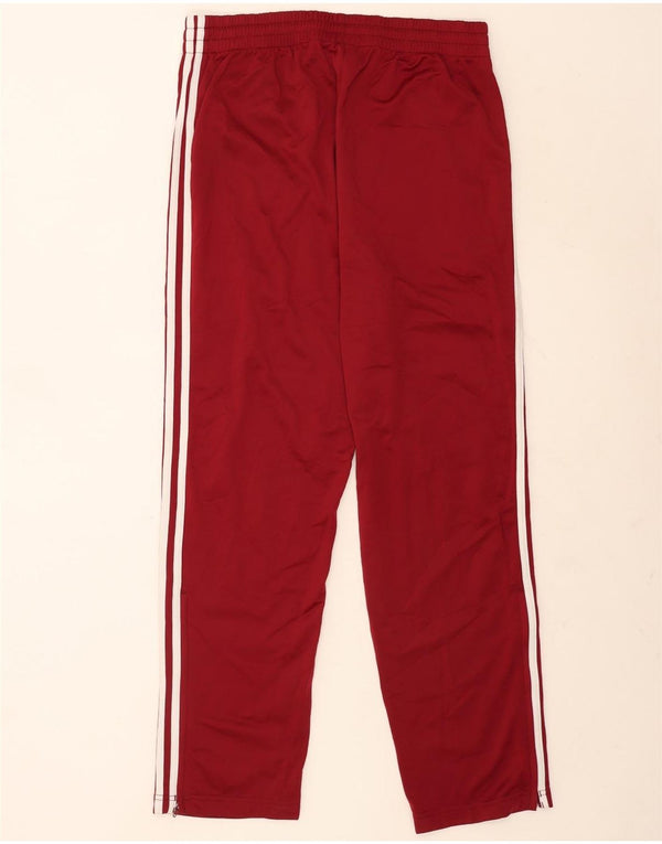 Adidas Mens Tracksuit Trousers Large Burgundy Polyester