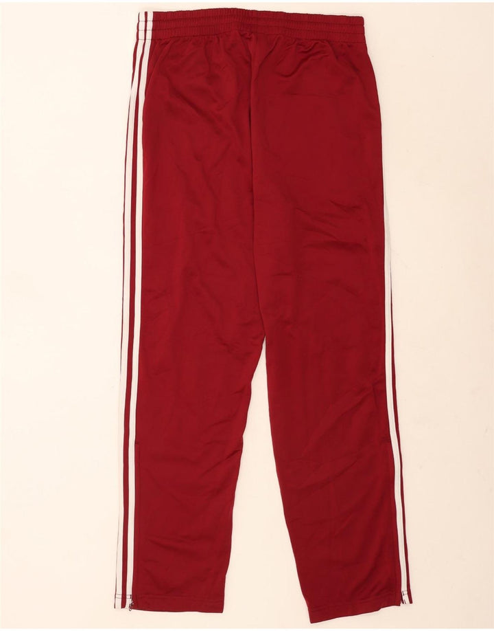 Pantaloni da tuta da uomo Adidas Large in poliestere bordeaux