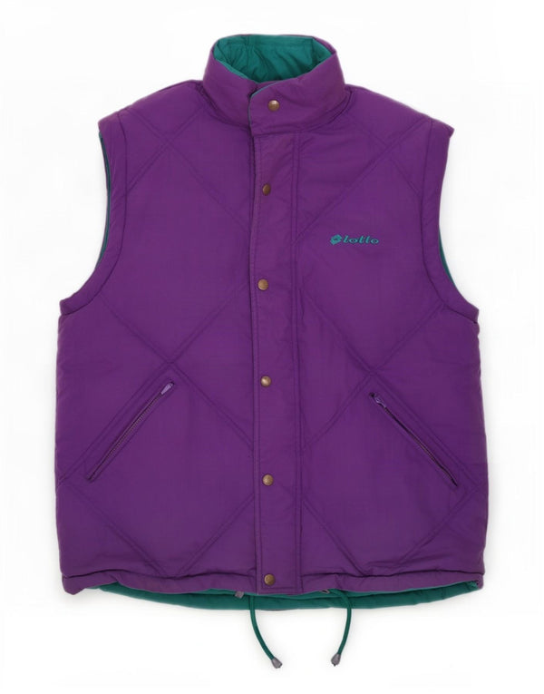Gilet imbottito reversibile da uomo Lotto UK 40 Large Viola Poliestere