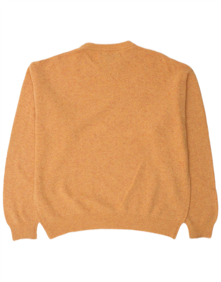 Marlboro Classics Maglione girocollo da uomo in lana arancione grande