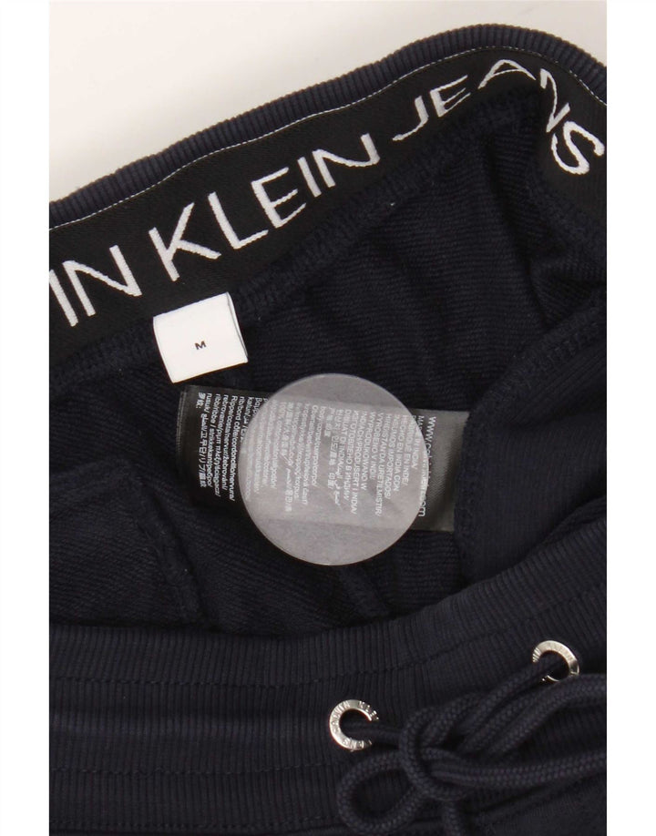 Pantaloni da tuta da uomo Calvin Klein Joggers medio cotone blu navy