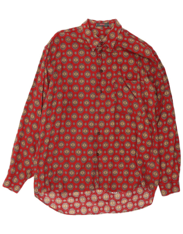 Camicia da uomo Carrera in cotone Paisley rosso medio