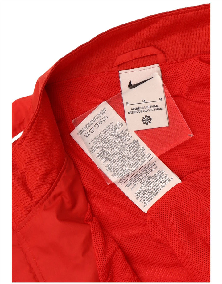 Giacca superiore della tuta da uomo Nike in poliestere rosso medio