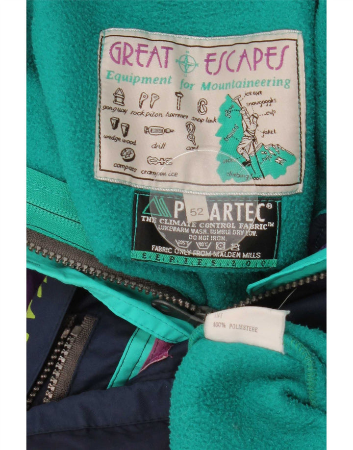 Giacca da sci da uomo Great Escapes Polartec Graphic IT 52 XL Blu Navy