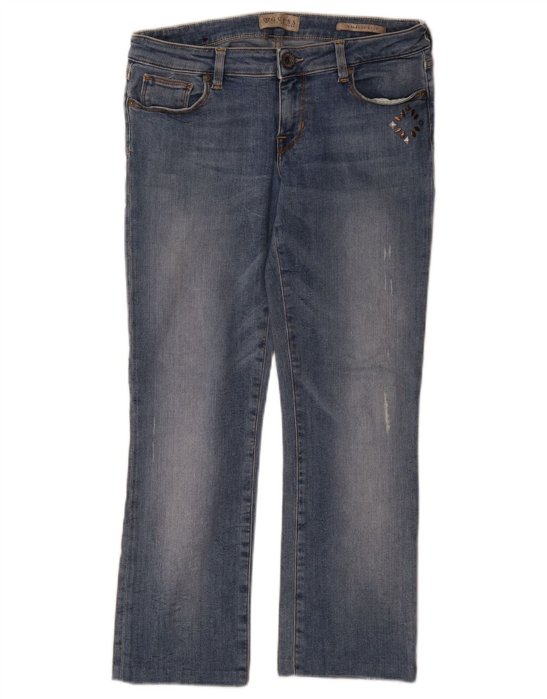 Jeans Guess Starlet Bootcut da donna W28 L25 cotone blu