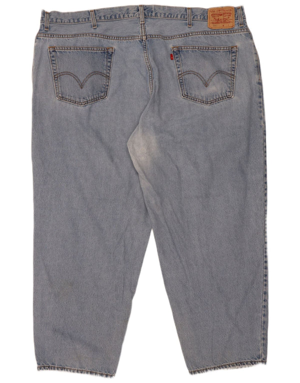 Levi's Uomo 560 Jeans larghi vestibilità comfort W50 L30 Cotone Blu