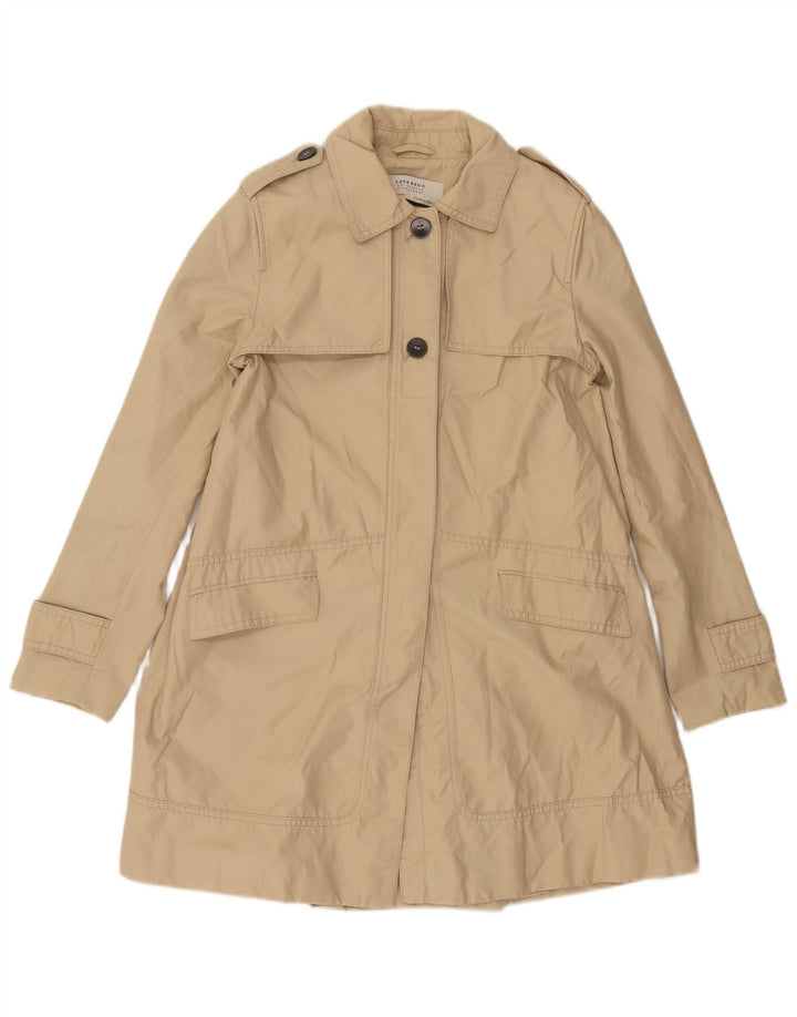 Trench da donna Zara UK 10 piccolo in cotone beige