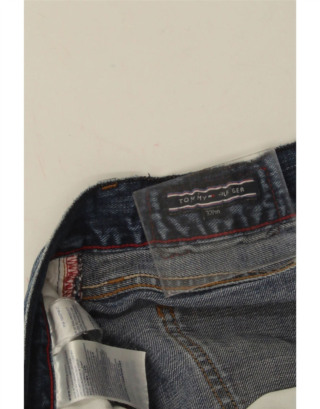 Jeans dritti da donna Tommy Hilfiger W32 L30 cotone blu
