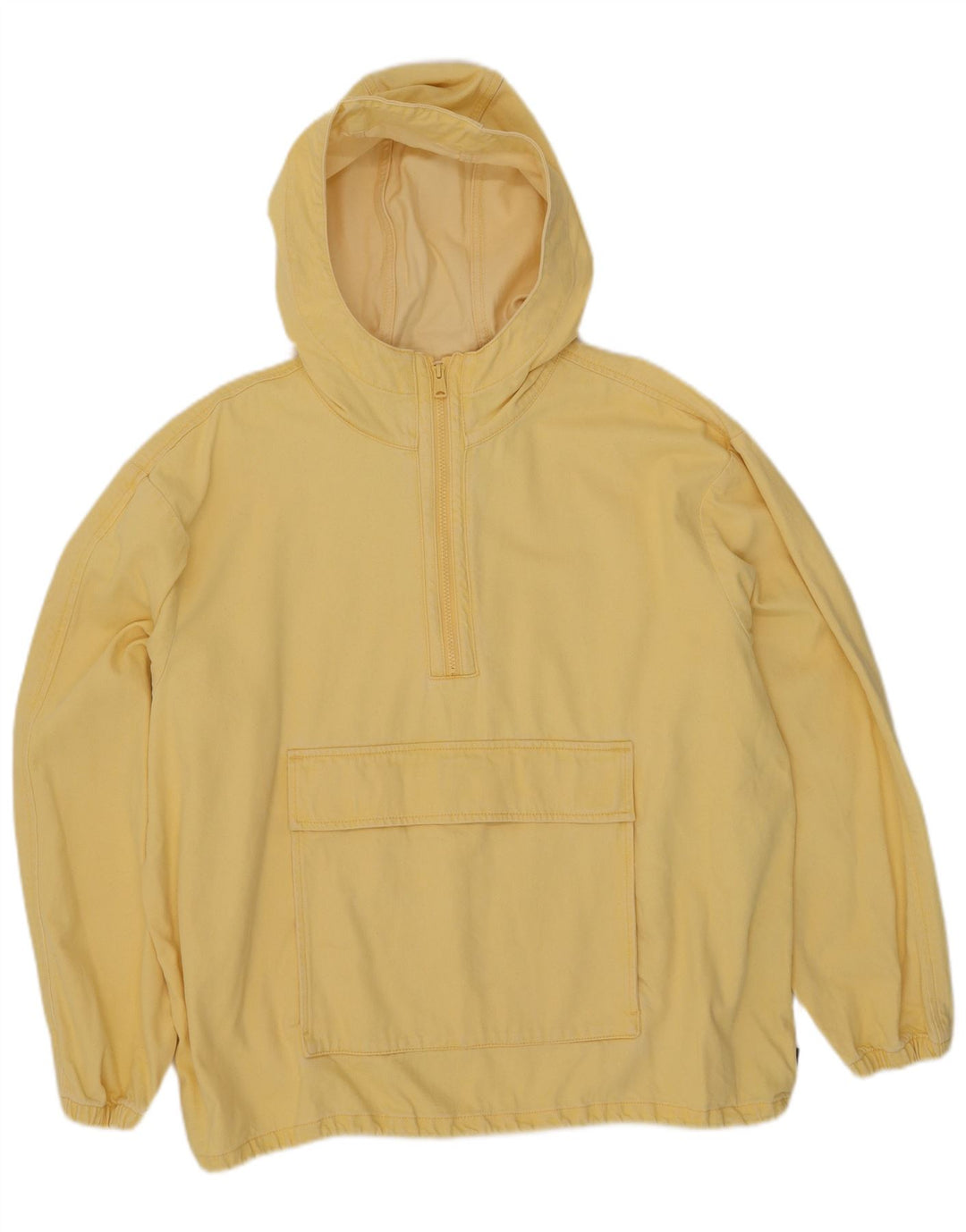 Giacca di jeans pullover con cappuccio da uomo Levi's UK 40 grande cotone giallo
