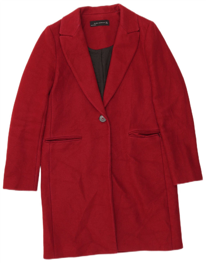 Cappotto Zara da donna UK 12 rosso medio