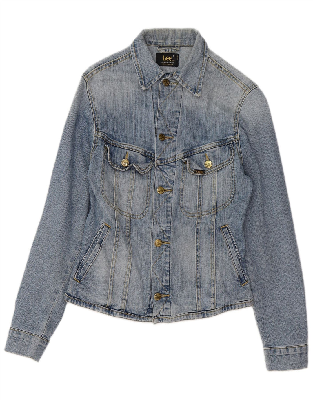 LEE Girls Denim Jacket 11-12 Years XL Blue