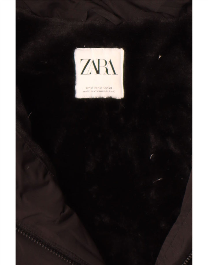 Cappotto imbottito da donna Zara UK 14 medio nero