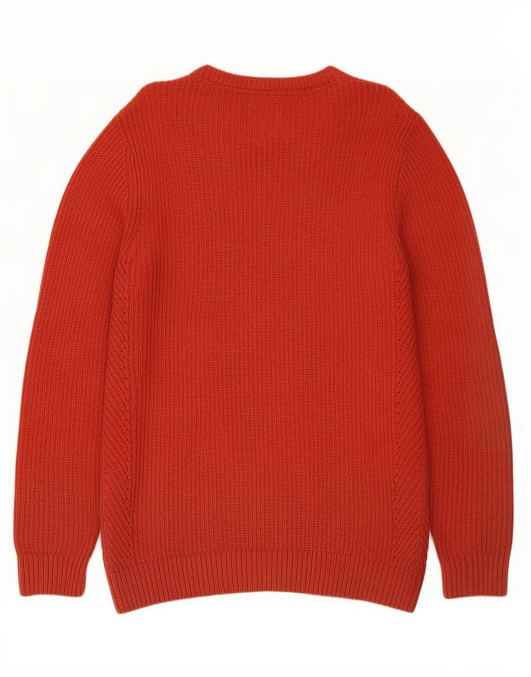 Maglione da uomo con scollo a barca Fat Face in cotone rosso medio