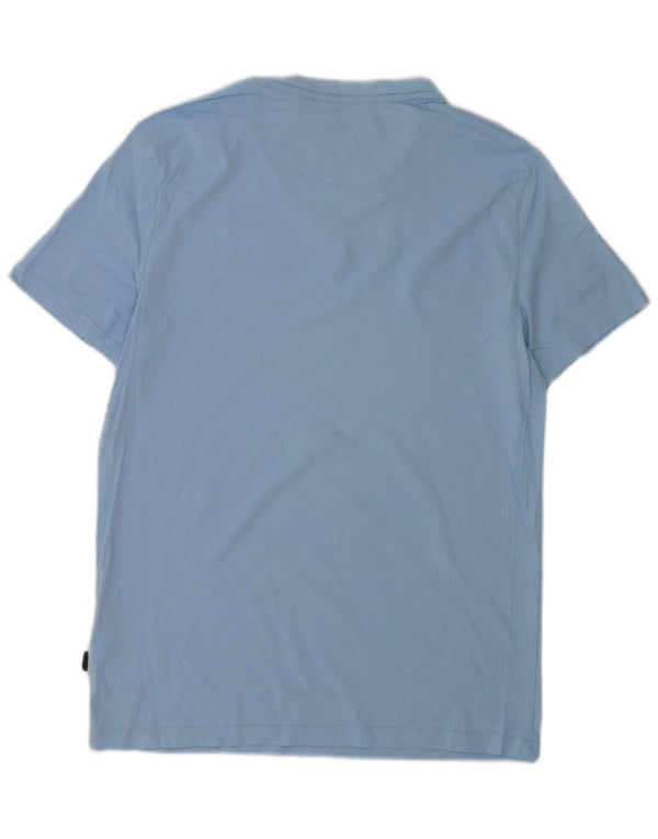 T-shirt slim fit da uomo Calvin Klein Top in cotone blu medio